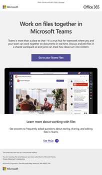 Teams Free Storage Email